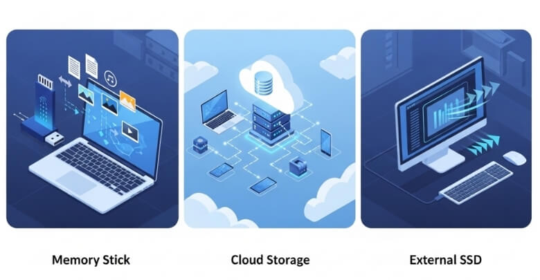 Memory Sticks Compare to Cloud and External SSD