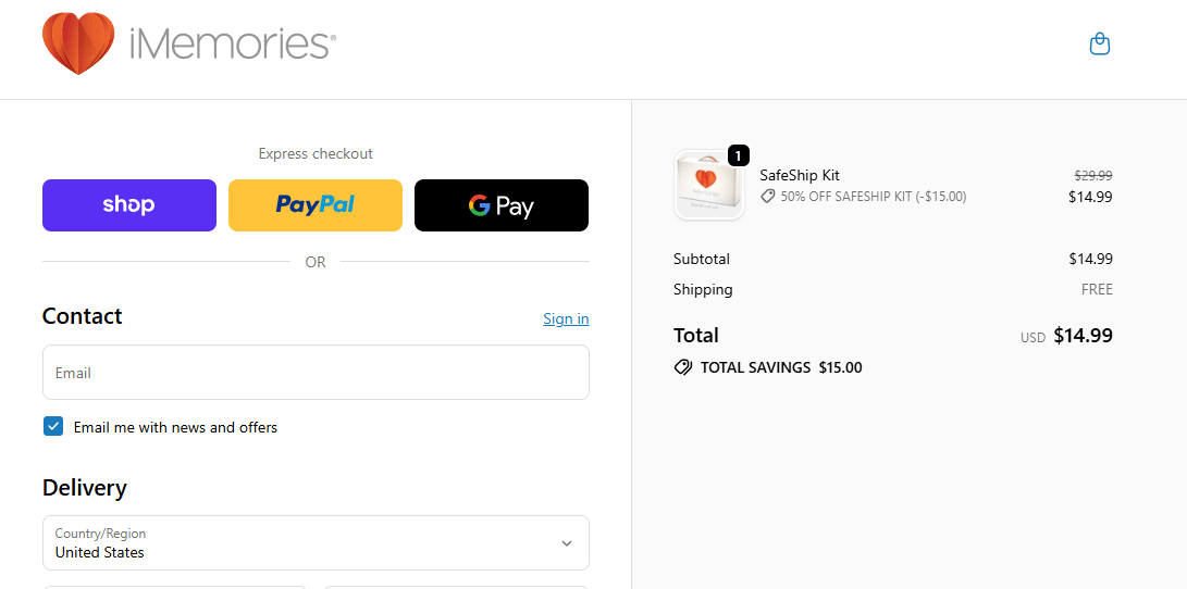 iMemories Pricing Calculator Example (Cost Scenarios)